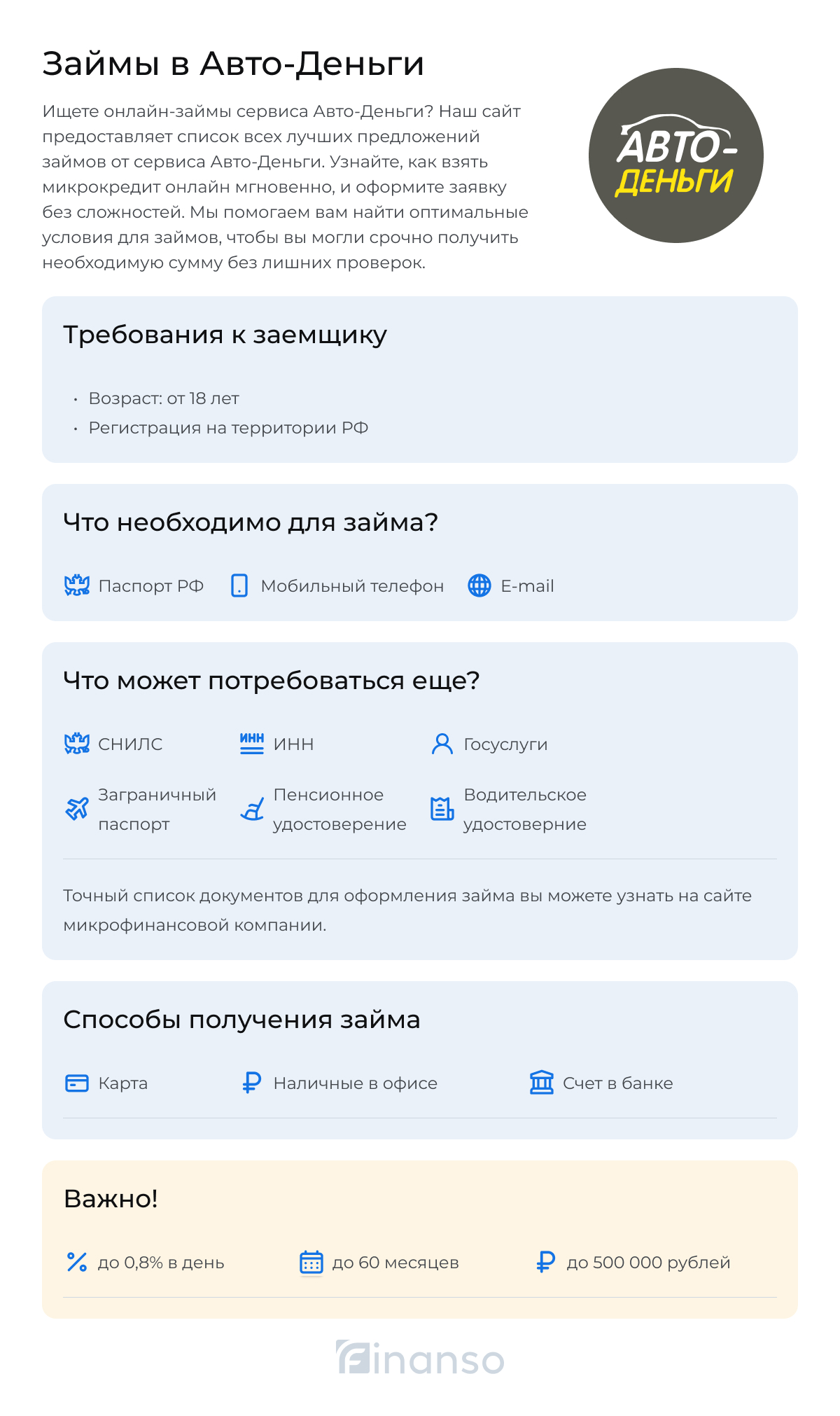 Займы в Автоденьги
