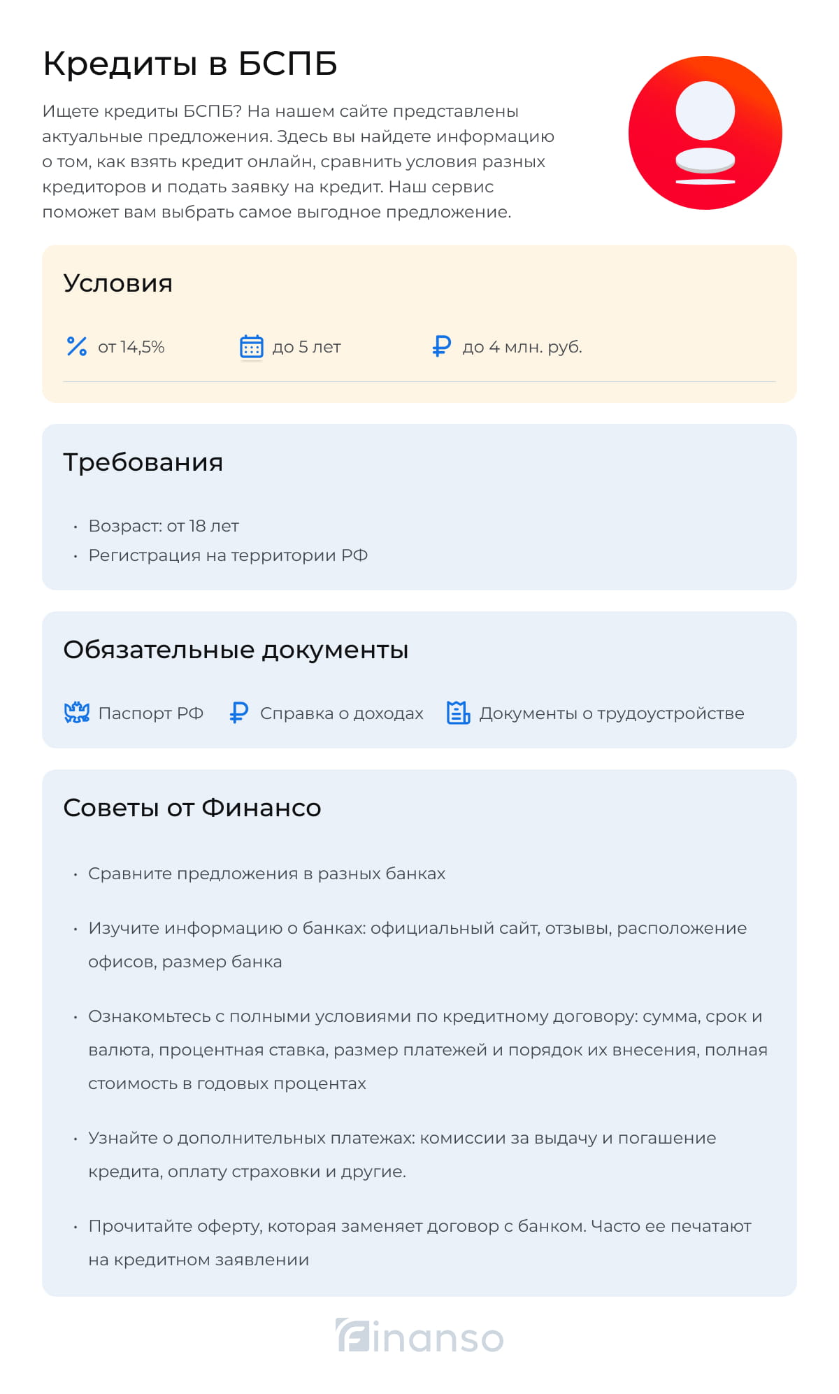 Кредиты в БСПБ