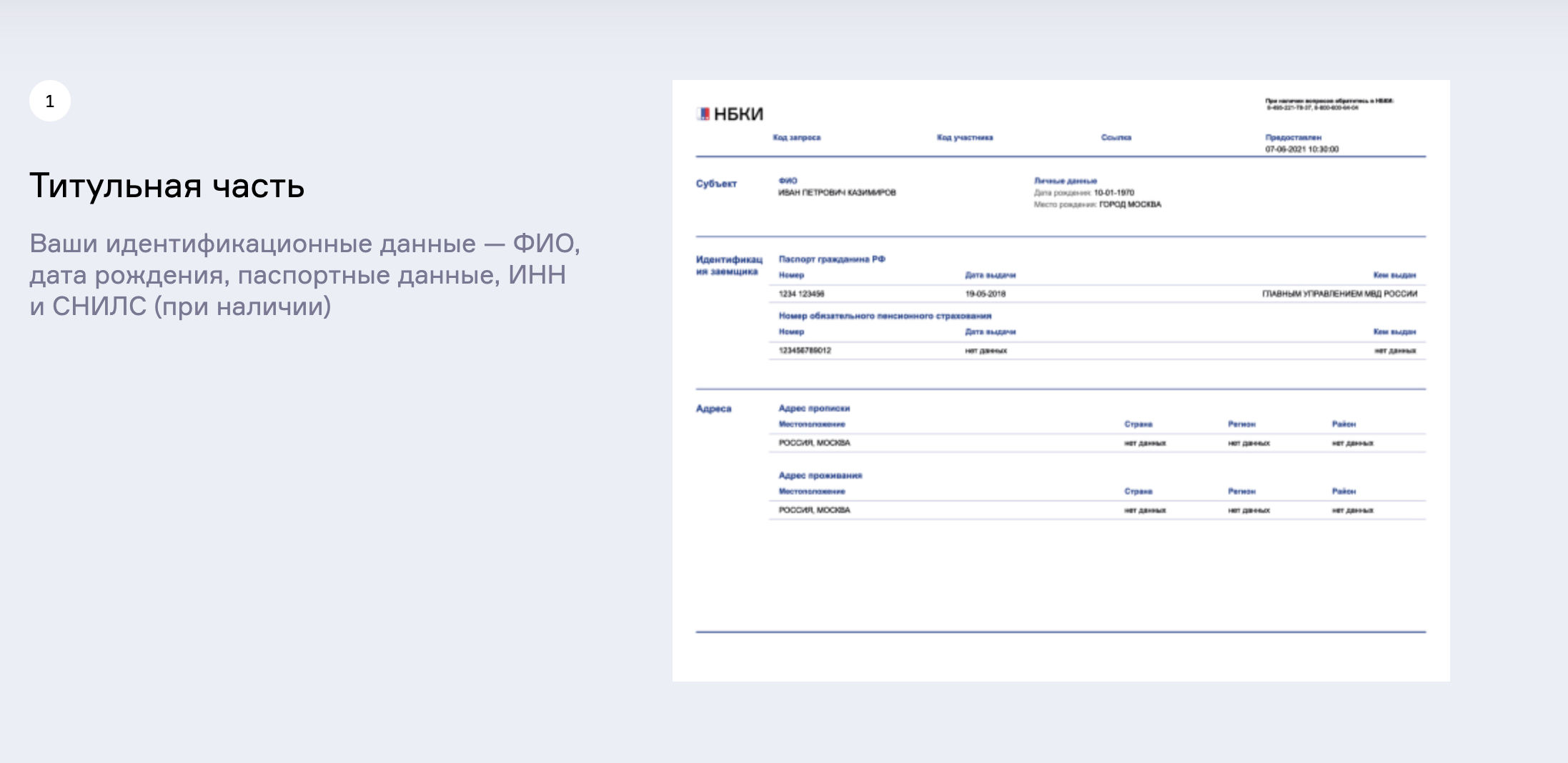 Титульная часть